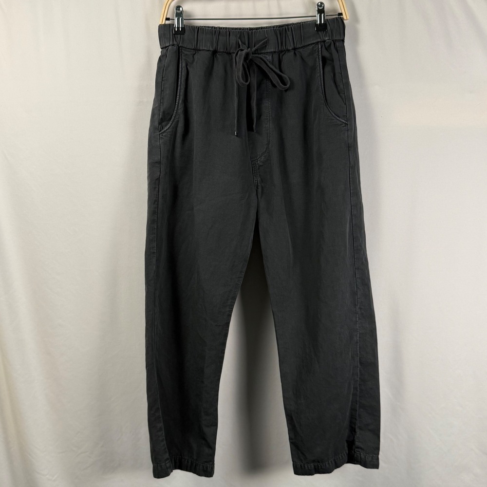 Citizens of Humanity Pony Pull On Pants Womens M Black Flax Drawstring 2077-1506